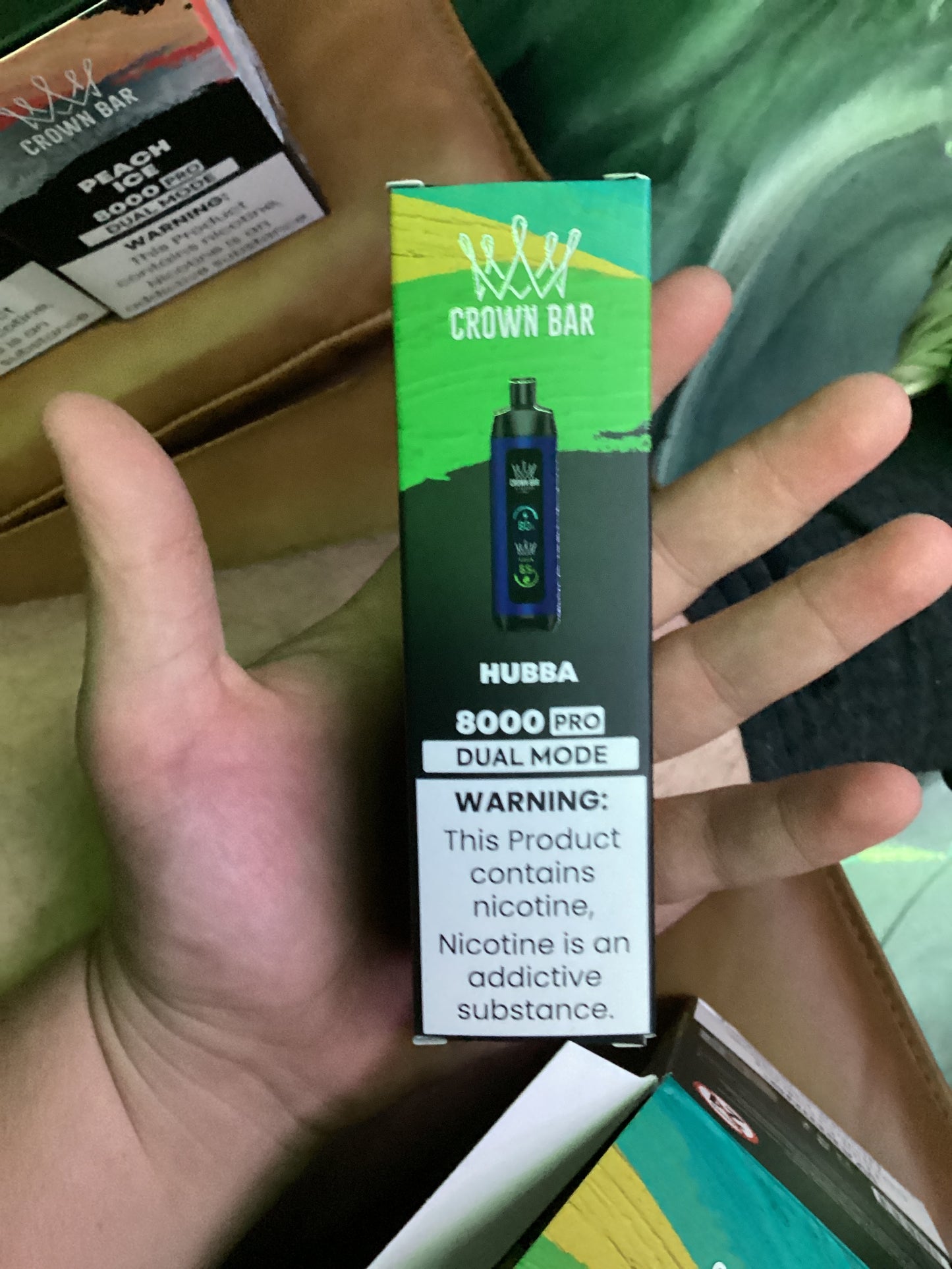 Al fakher crown bar hubba 8000puffs