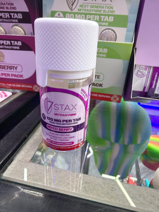 7 STAX - Kratom Extract Tablets 120mg 15ct Mixed Berry