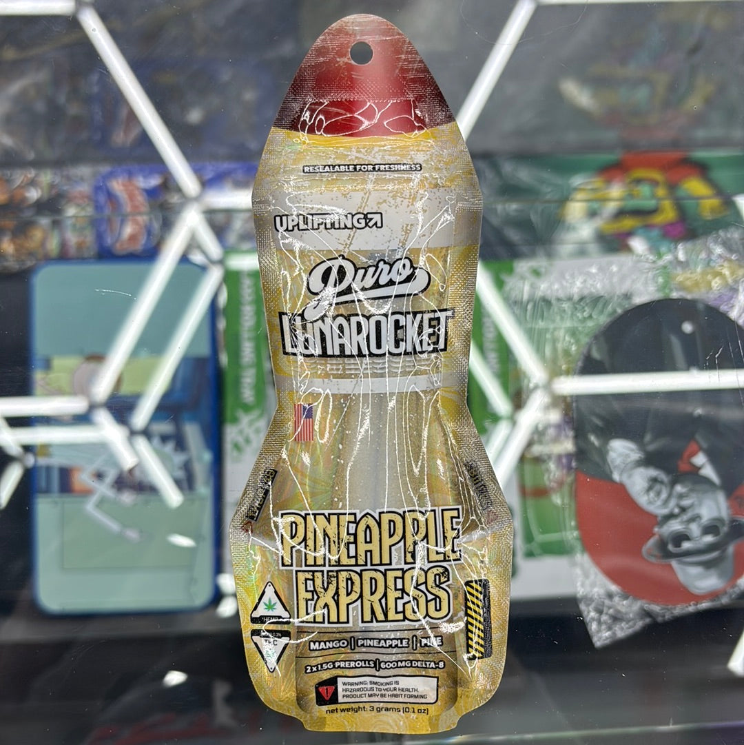 Puro lunarocket Pineapple Express , 2X 1.5G pre-roll, uplifting