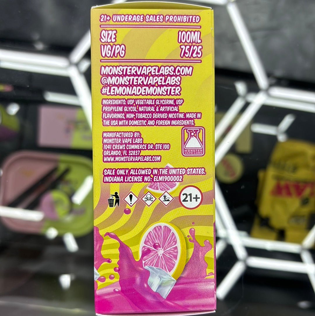 Lemonade monster, pink lemonade 3MG 100ml