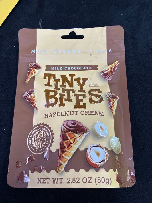 TINY BITES MILK CHOCOLATE HAZELNUT CREAM  2.82oz