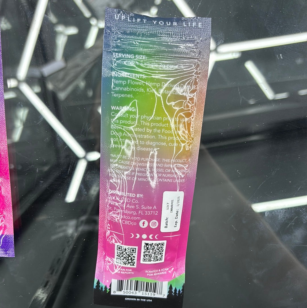 Uplift Delta, eight Moonrock, 2G pre-rolls Maui Wowie sativa