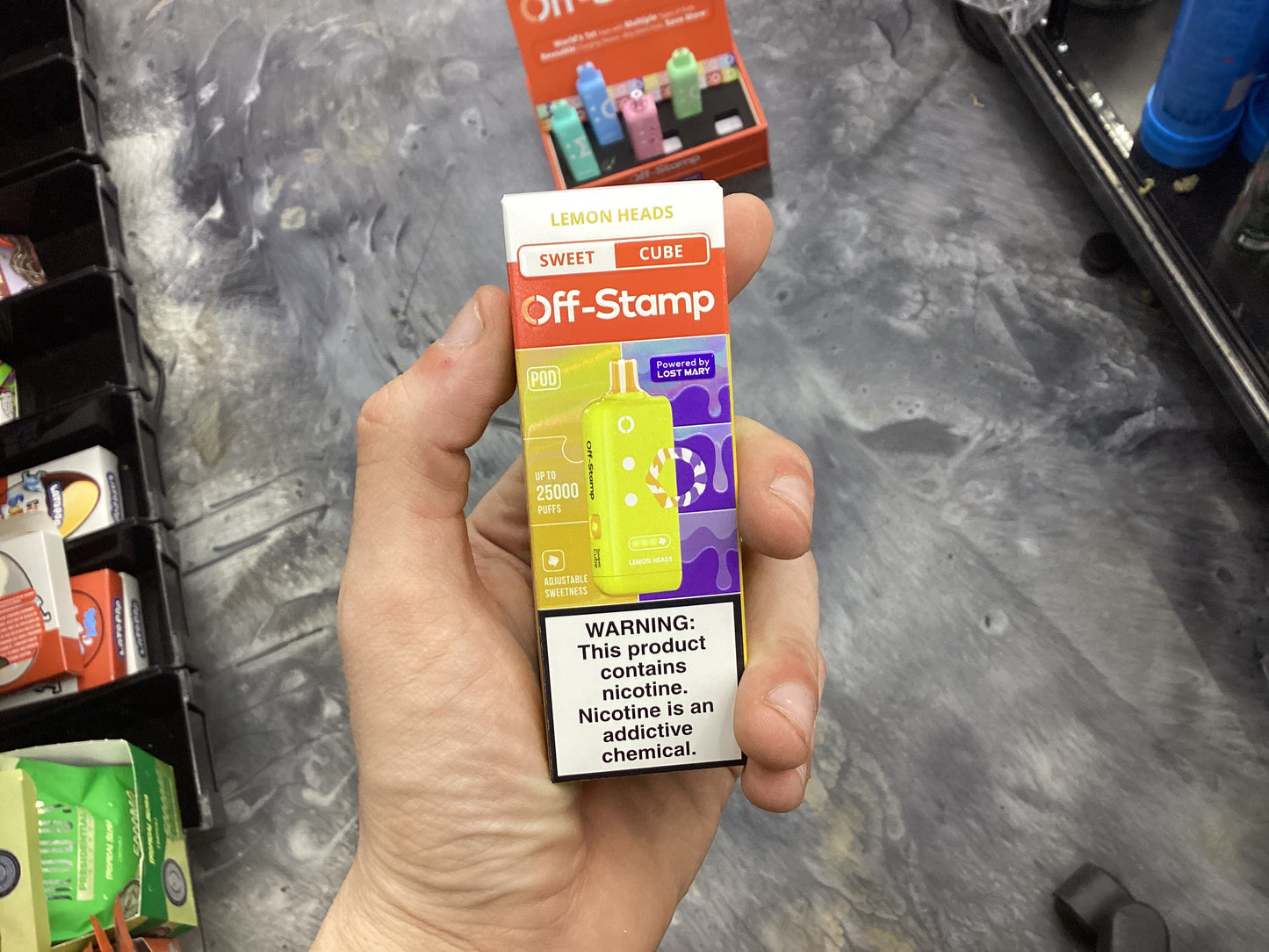 Off stamp sweet cube 25K lemon noggin