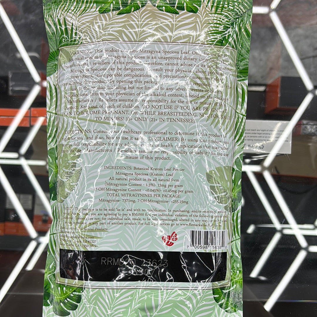 Remarkable herbs, maeng da Kratom , red vein mitragyna speciosa 20oz powder