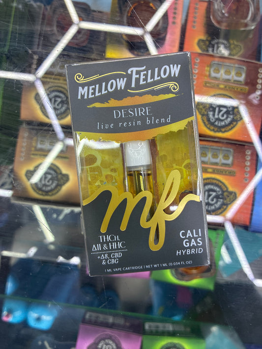 Mellow fellow live resin blend 1g cartridge cali gas hybrid