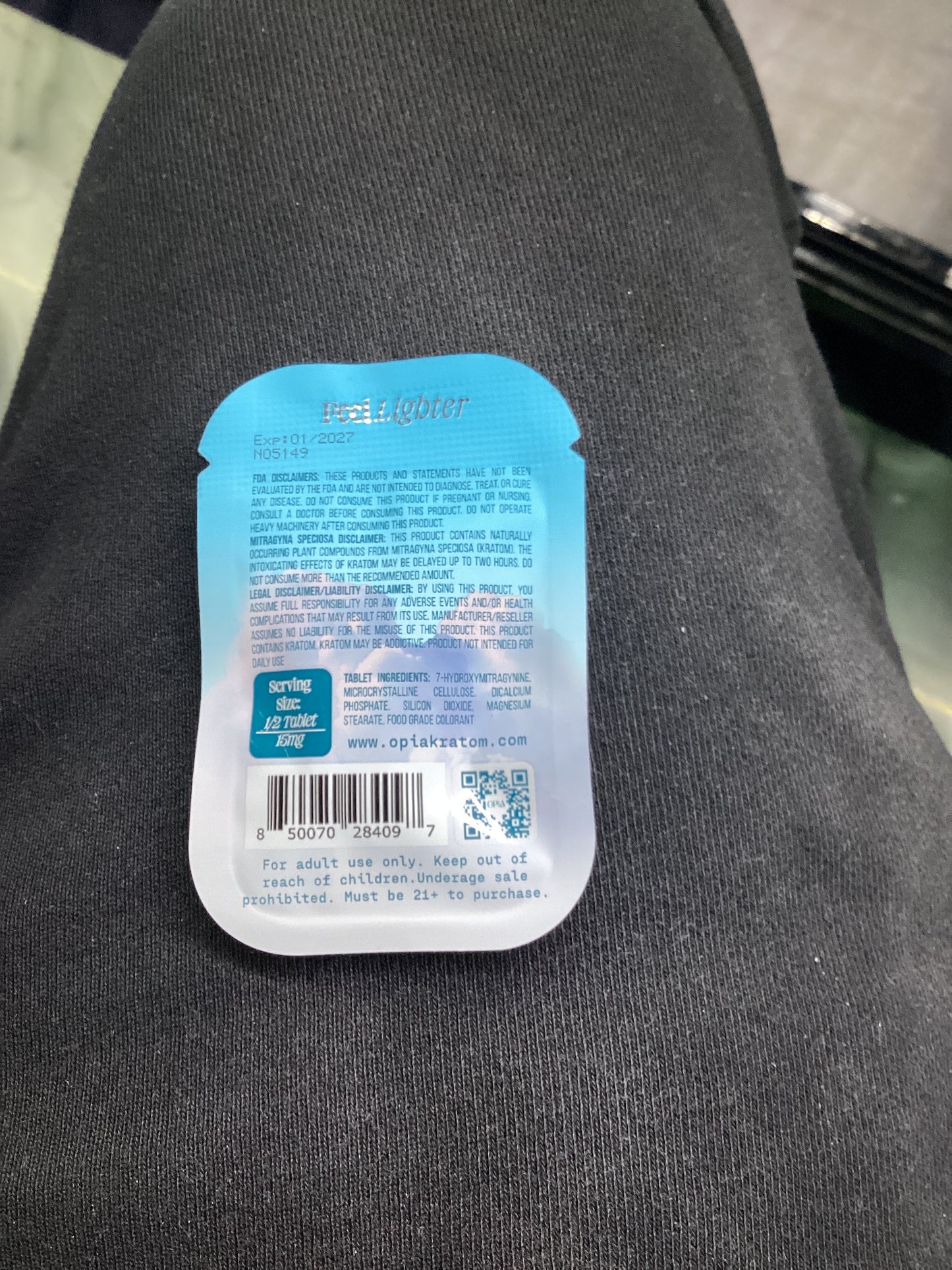 Opia single high potency 30mg blue raspberry