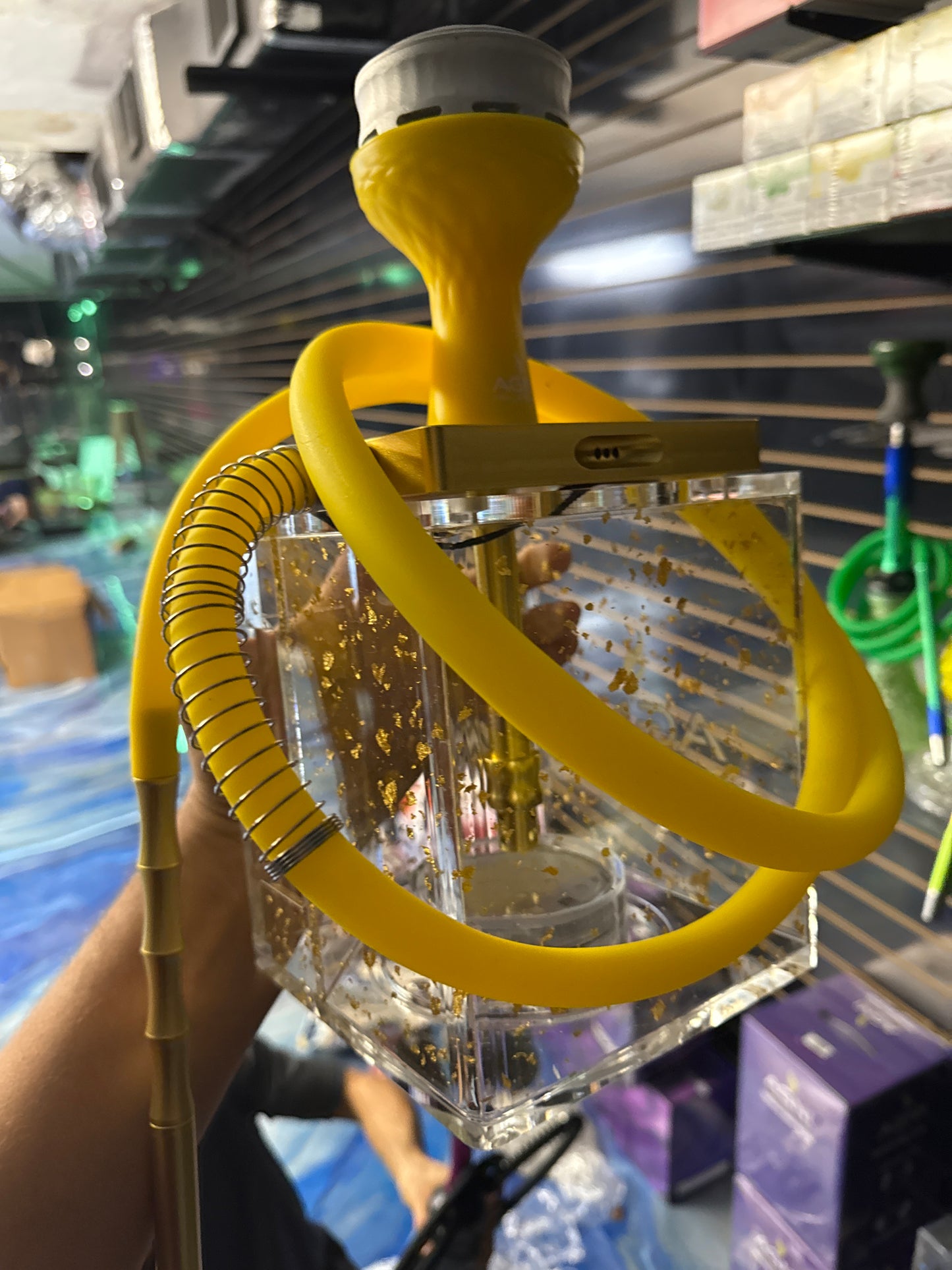 Agni hookah  rock premium gold