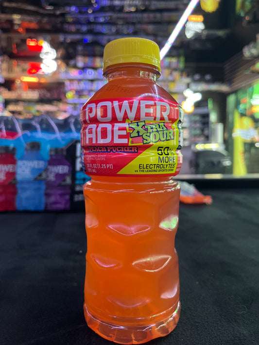 Powerade xtra sour peach pucker 20floz