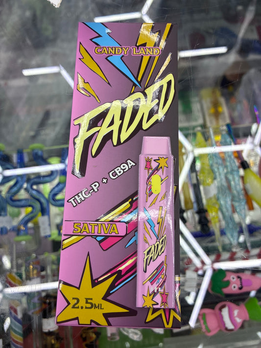 Faded thc-p + cb9a 2.5ml disposable sativa candy land
