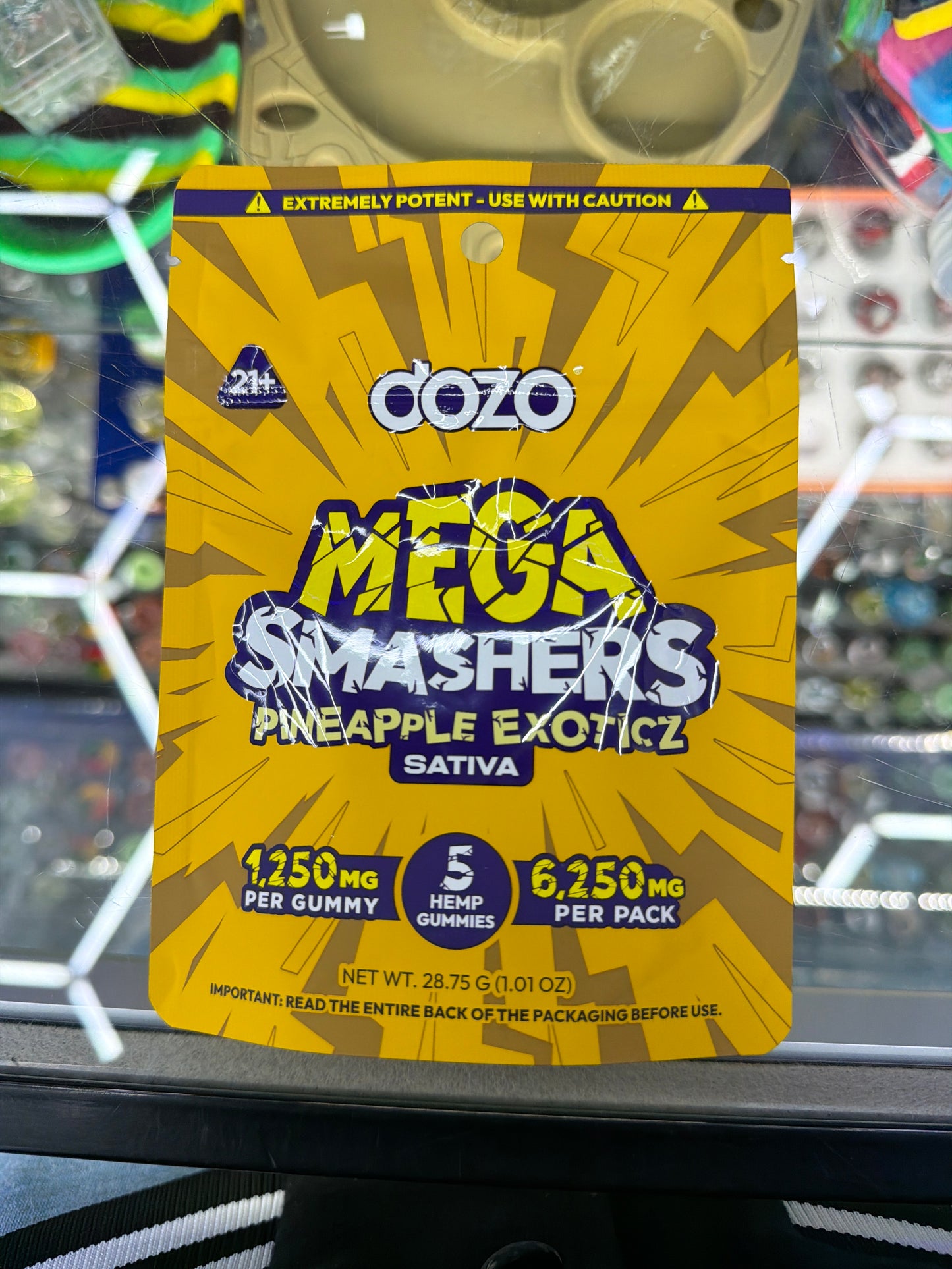 DOZO Mega Smashers Pineapple Exotics 1250mg 5ct sativa