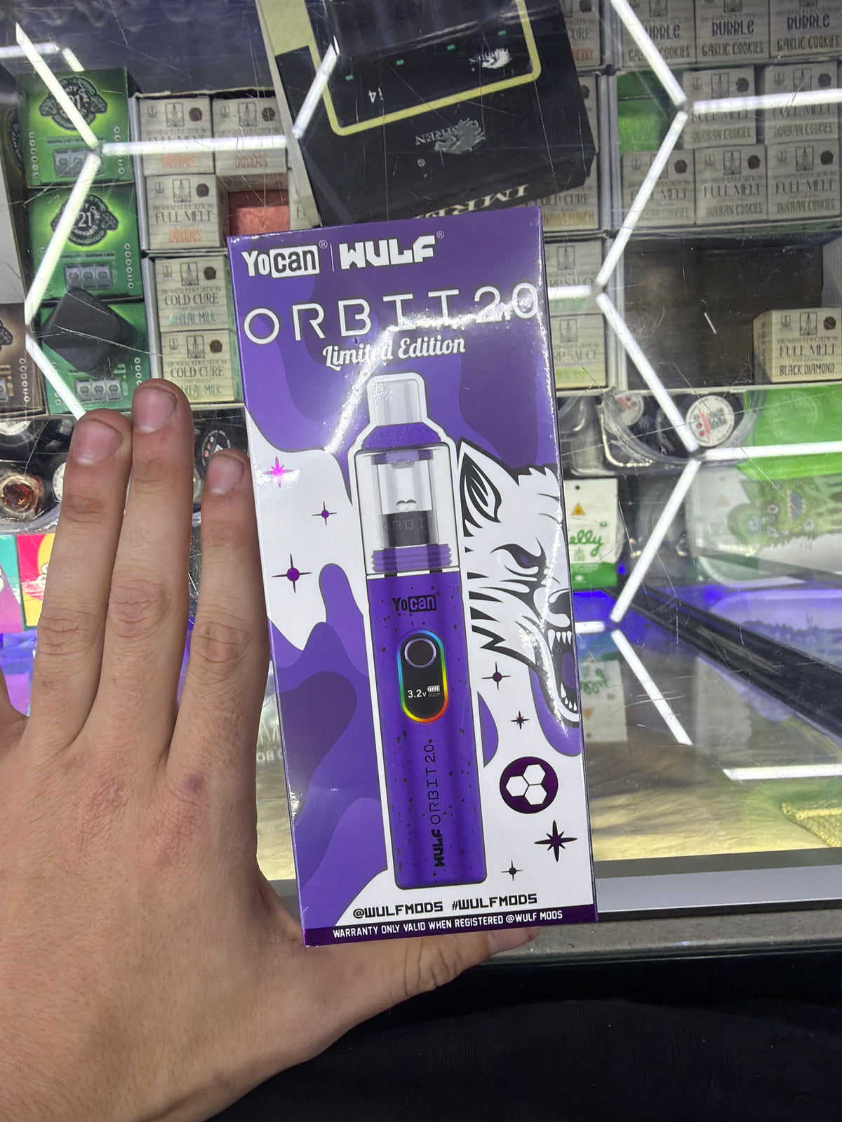 Yocan Orbit 2.0 Dab Pen Vaporizer Black on purple