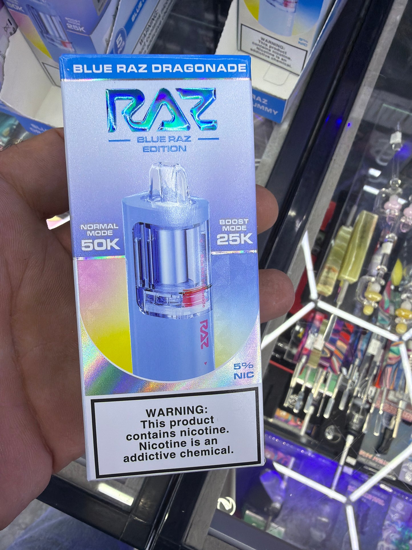 Raz podge 50 K blue razz ￼dragonade