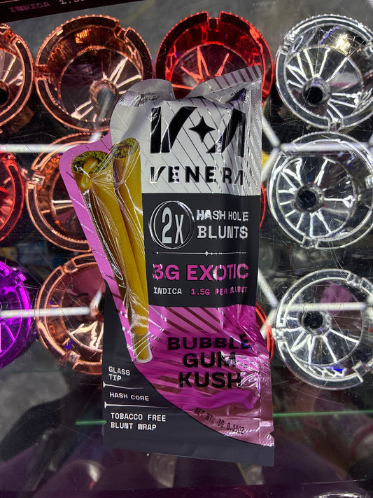 Venera 2x hash hole 3g exotic bubblegum kush indica