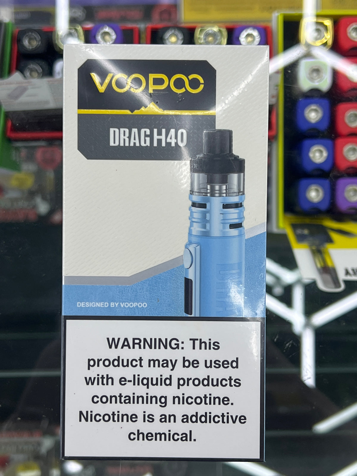 VOOPOO DRAG H40 POD MOD KIT snow blue