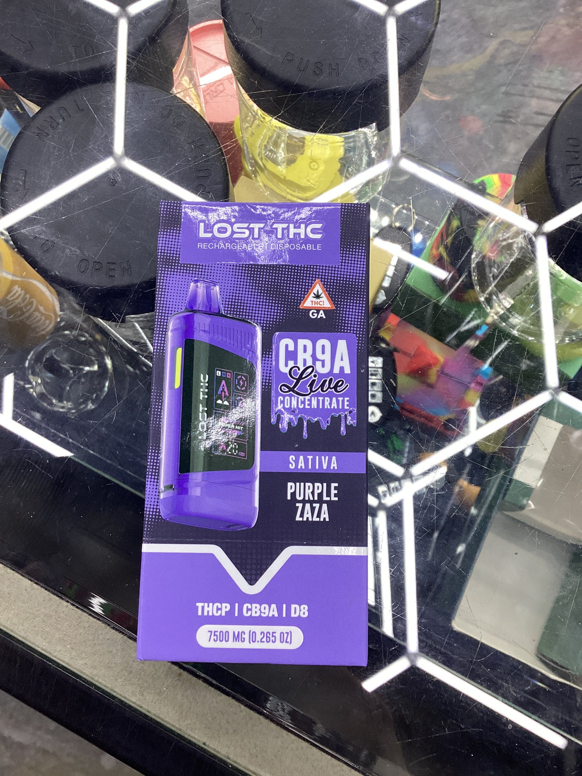 Lost thc CB9A live concentrate 7.5g purple zaza