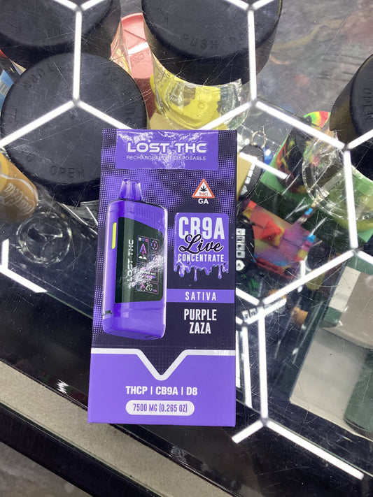 Lost thc CB9A live concentrate 7.5g purple zaza