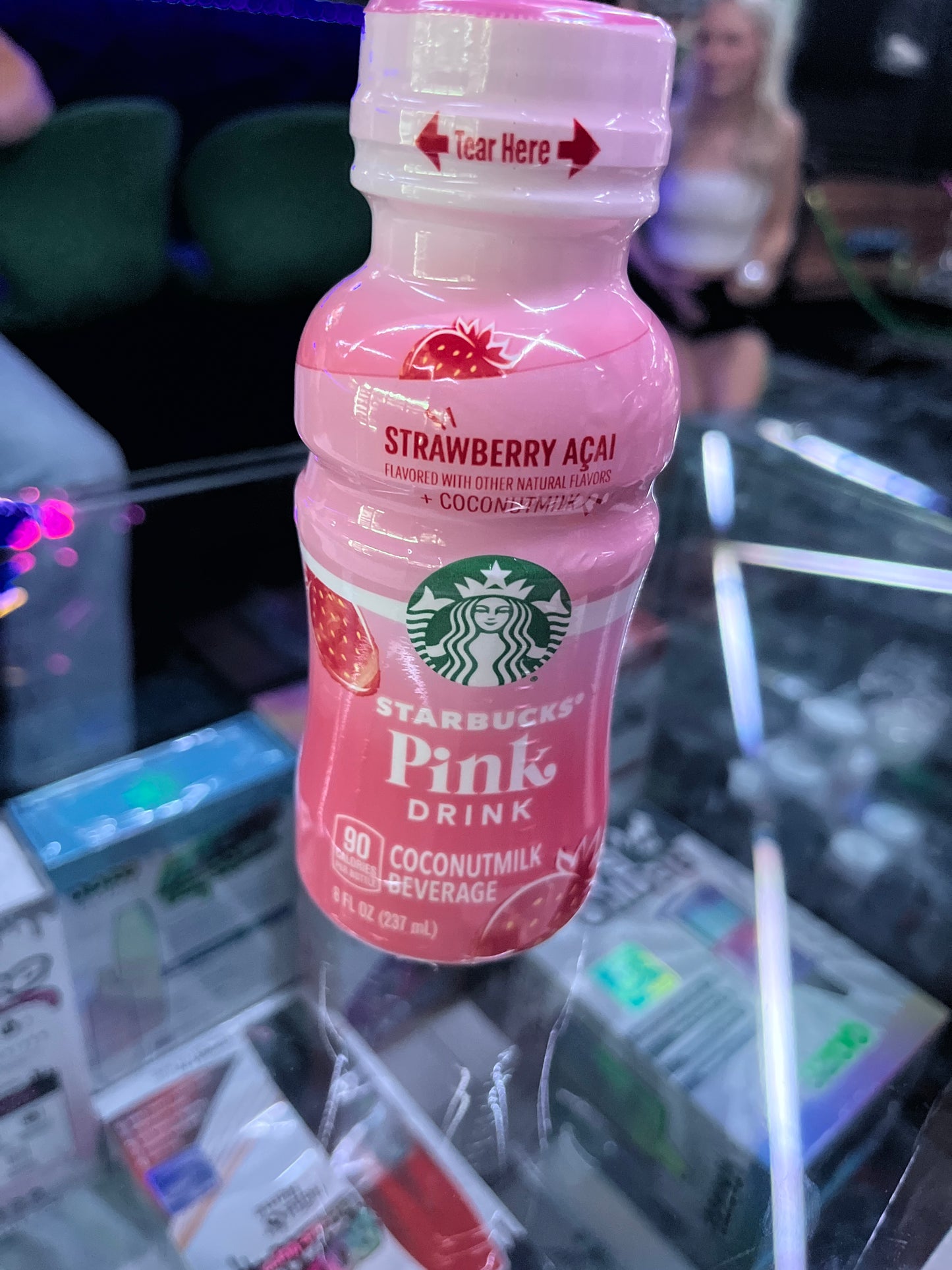 Starbucks pink drink strawberry acai