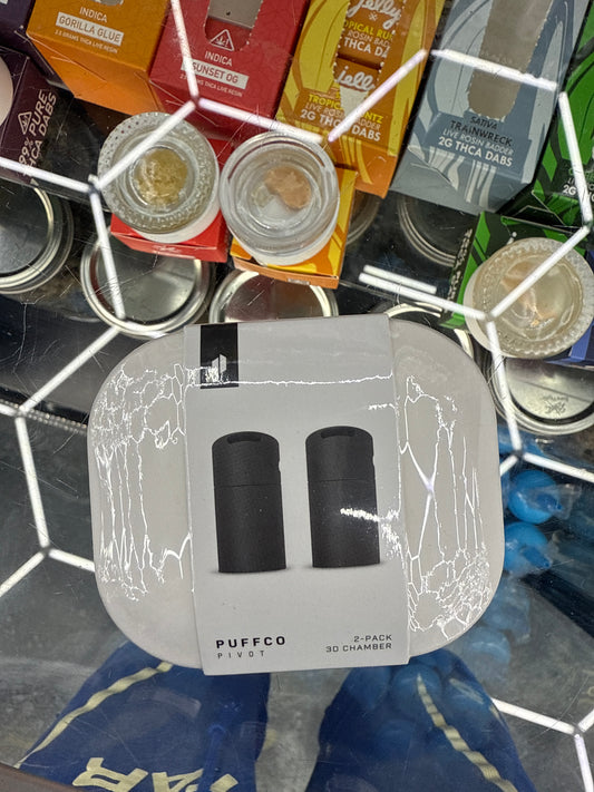 Puffco pivot black 2 pack 3-D chamber