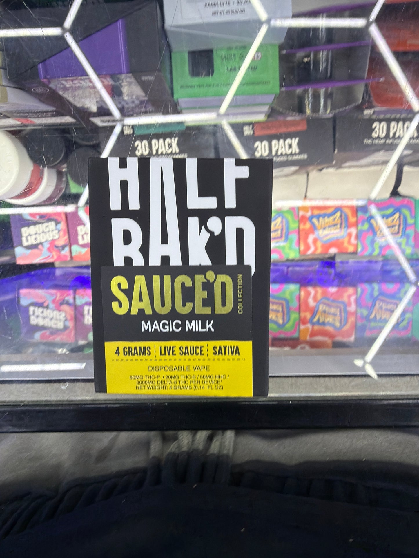 Half bakd 4g Sauce’d Disposable Magic Milk Sativa