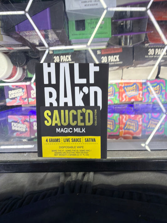 Half bakd 4g Sauce’d Disposable Magic Milk Sativa