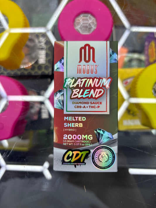 Modus platinum blend melted sherb hybrid 2g cartridge