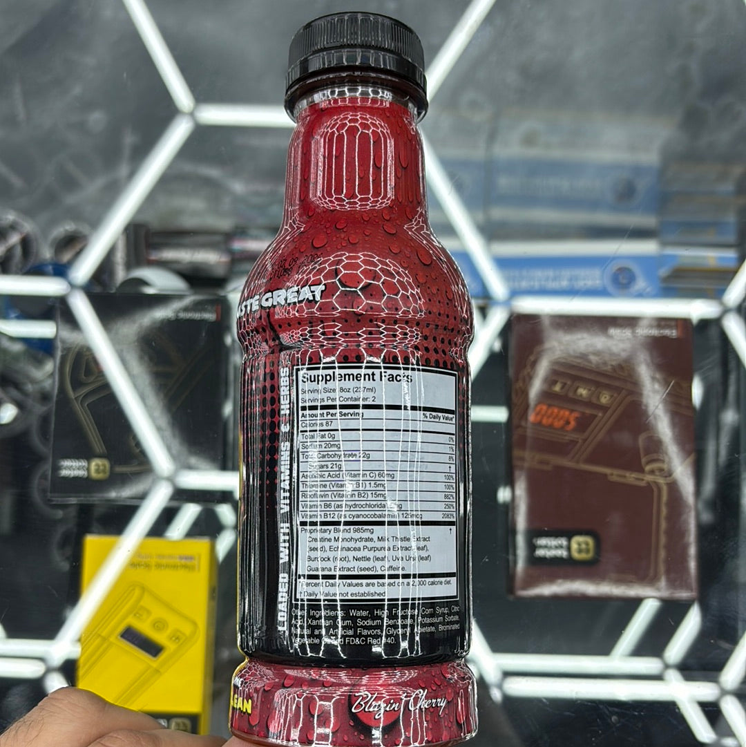 High voltage detox blazin cherry 16oz detox drink