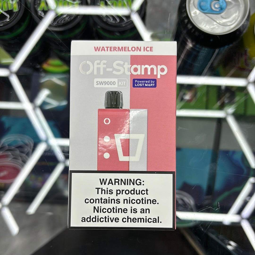 Off stamp watermelon ice