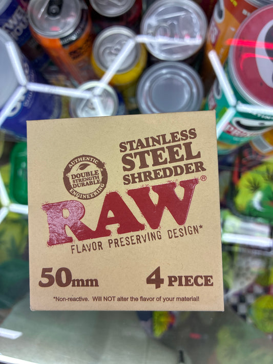 Raw 4part prototype stainless steel 50mm grinder