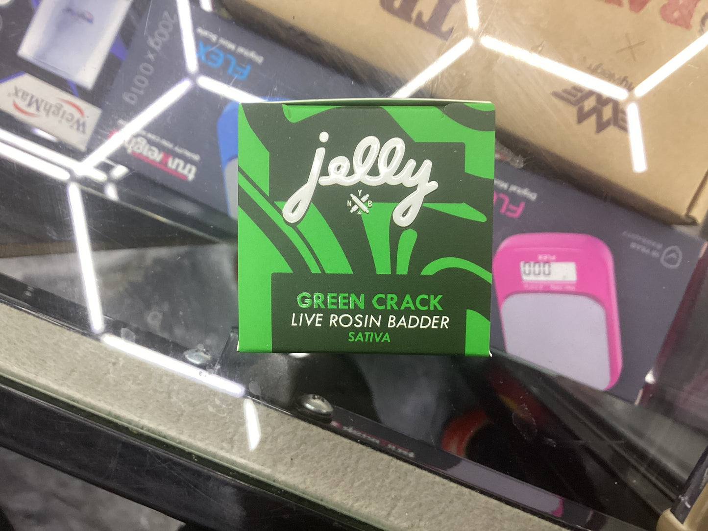 Jelly live rosin badder sativa green crack 2g