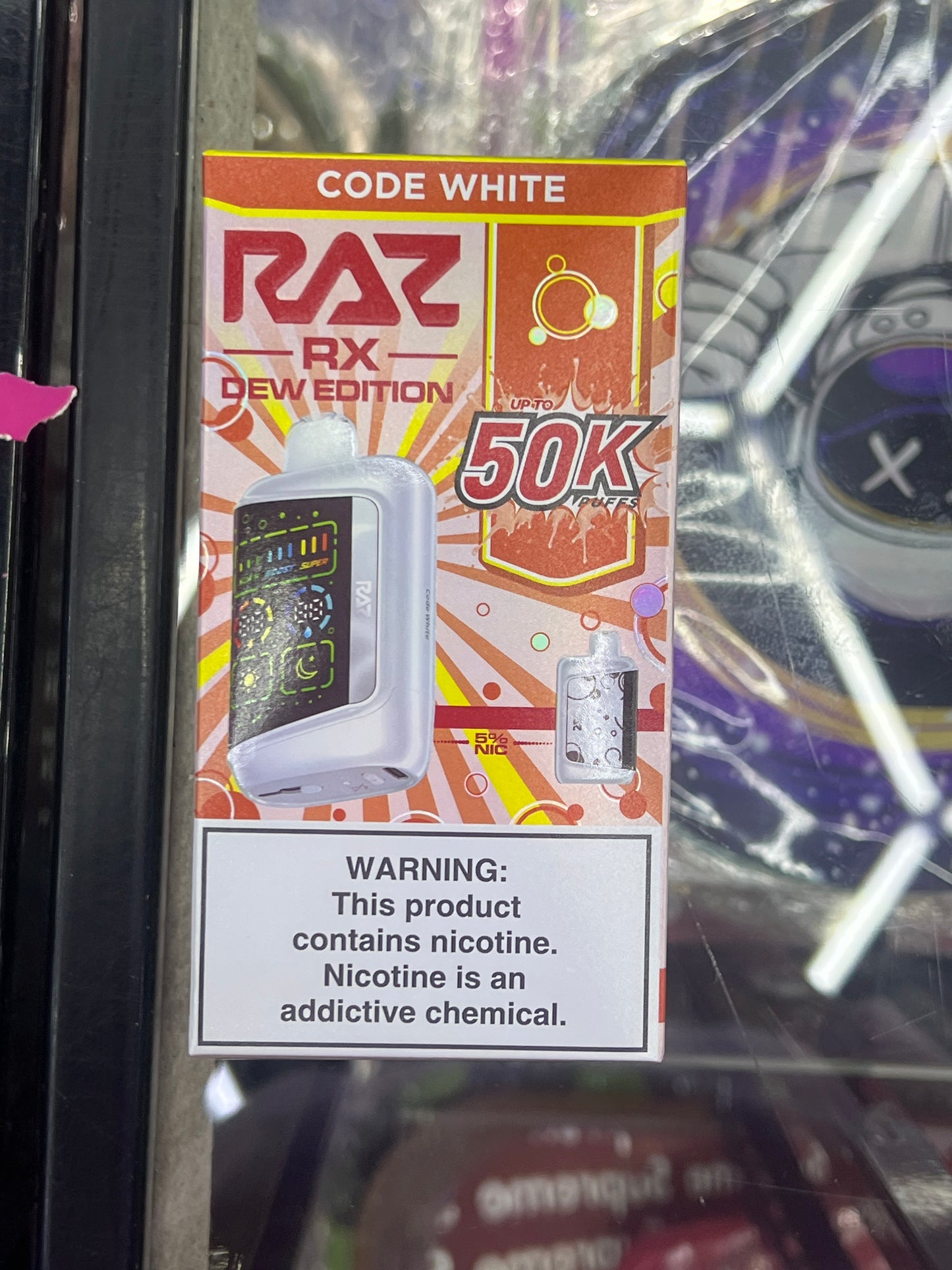 Raz rx Dew edition 50k code white