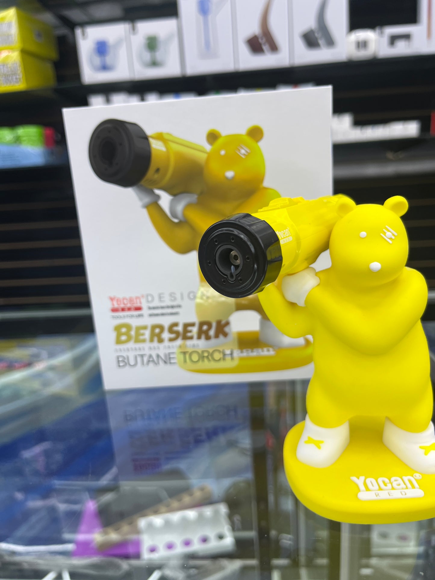 Yocan design berserk butane torch yellow