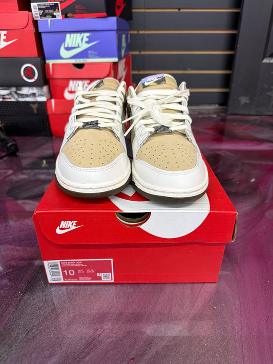 Nike Dunk Low Pegasus Pack Linen Phantom Size 10