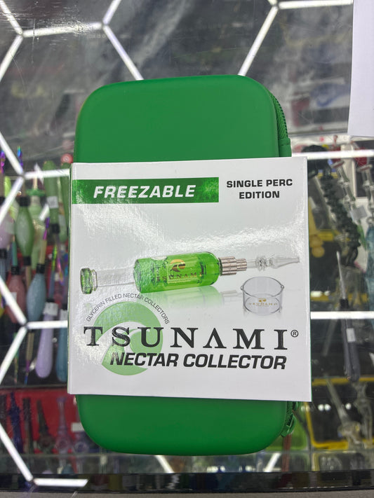Tsunami freezeable nectar collector single perc edition green