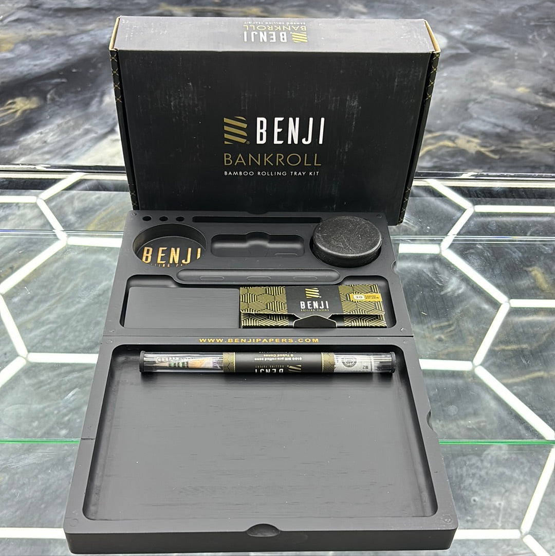 Benji bankroll bamboo rolling tray kit