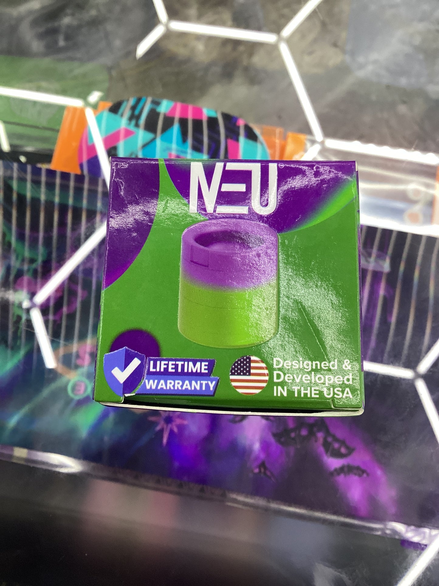 Neu grinder purple n green