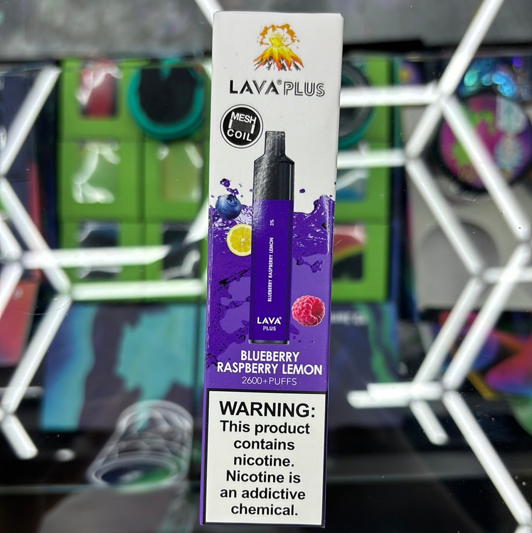 Lava plus 2600 puffs blueberry, raspberry lemon