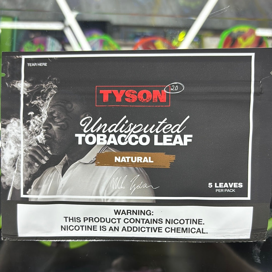 Tyson undisputed, tobacco leaf natural five leaves per pack