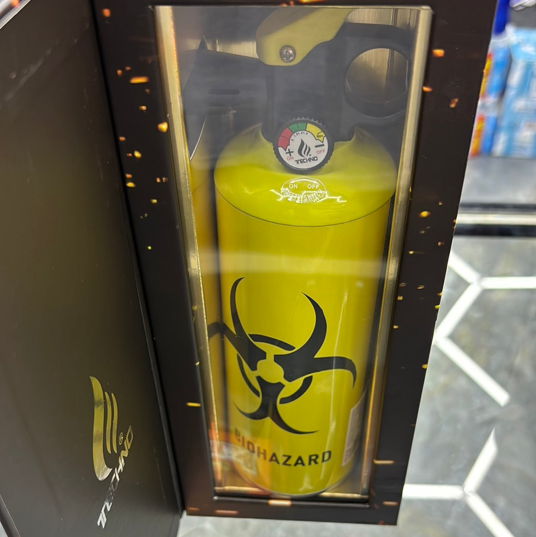 Extinguisher, torch, biohazard, design
