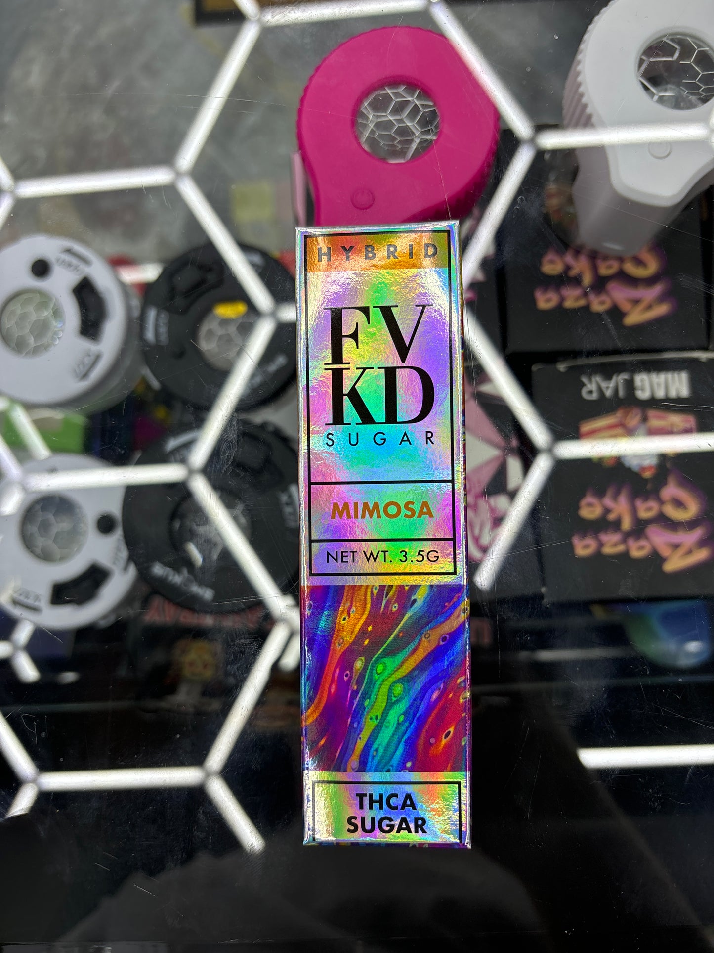Fvkd exotics mimosa , 3.5G hybrid THCA sugar