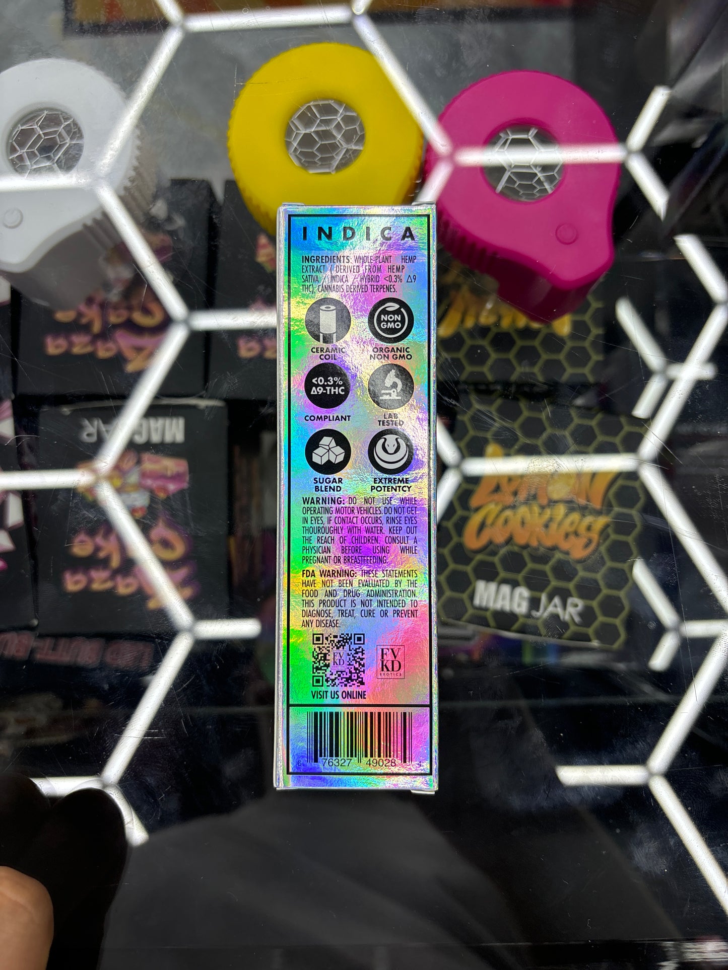 Fvkd exotics alien kush, 3.5G indica THCA sugar