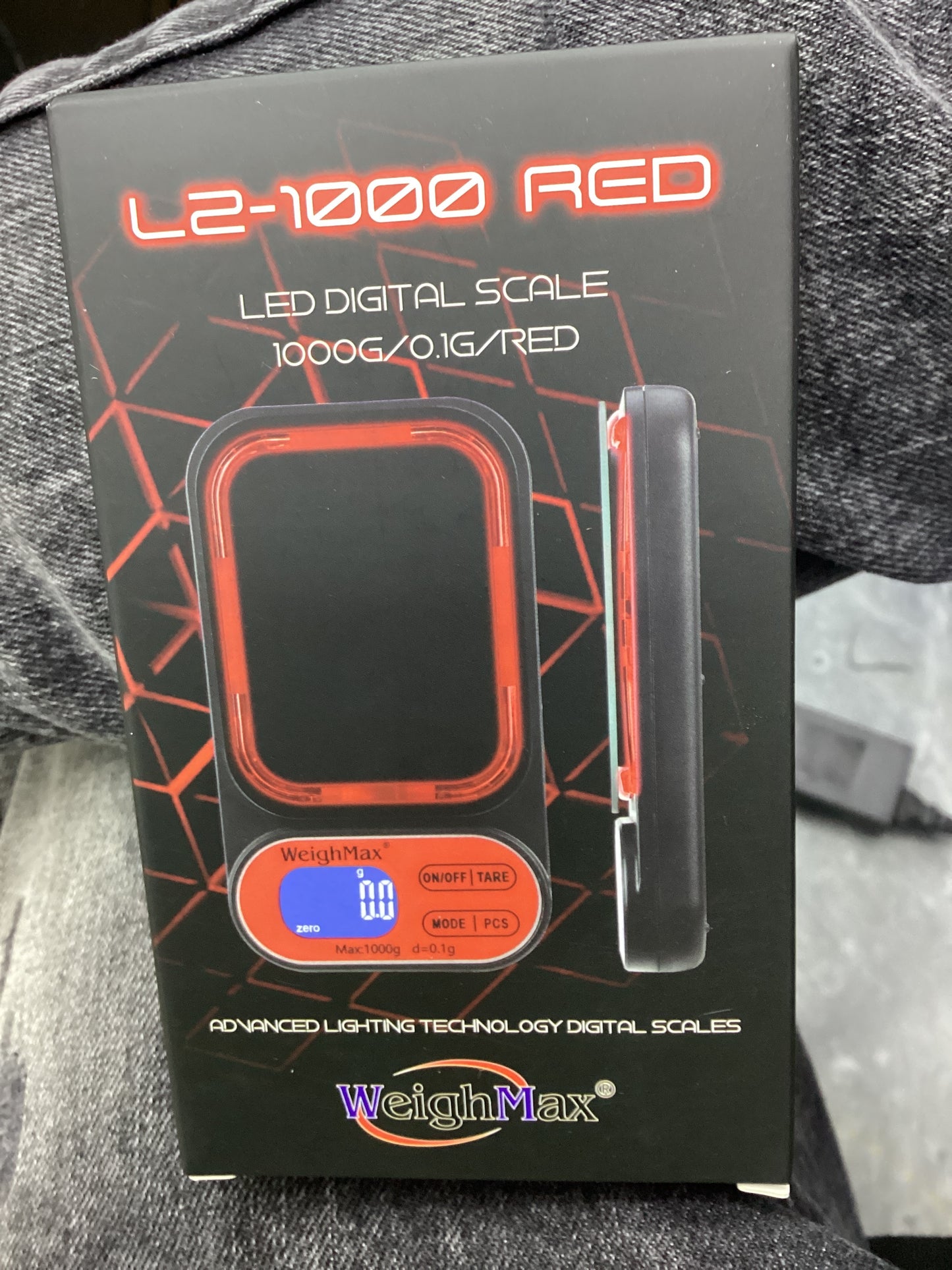 L2-1000 red led digital scale 1000g/.1g