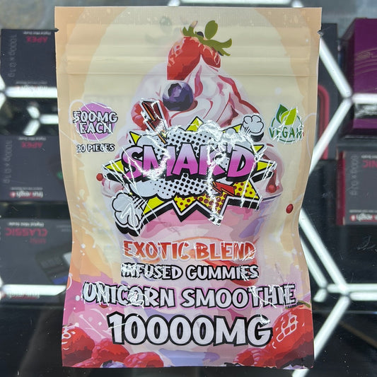 Smak’d exotic blend unicorn smoothie 10,000 MG