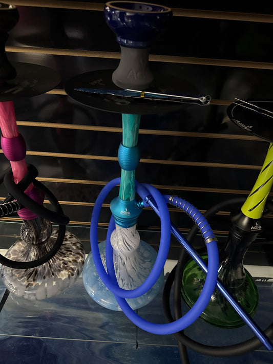 Agni hookah galaxy dual blue