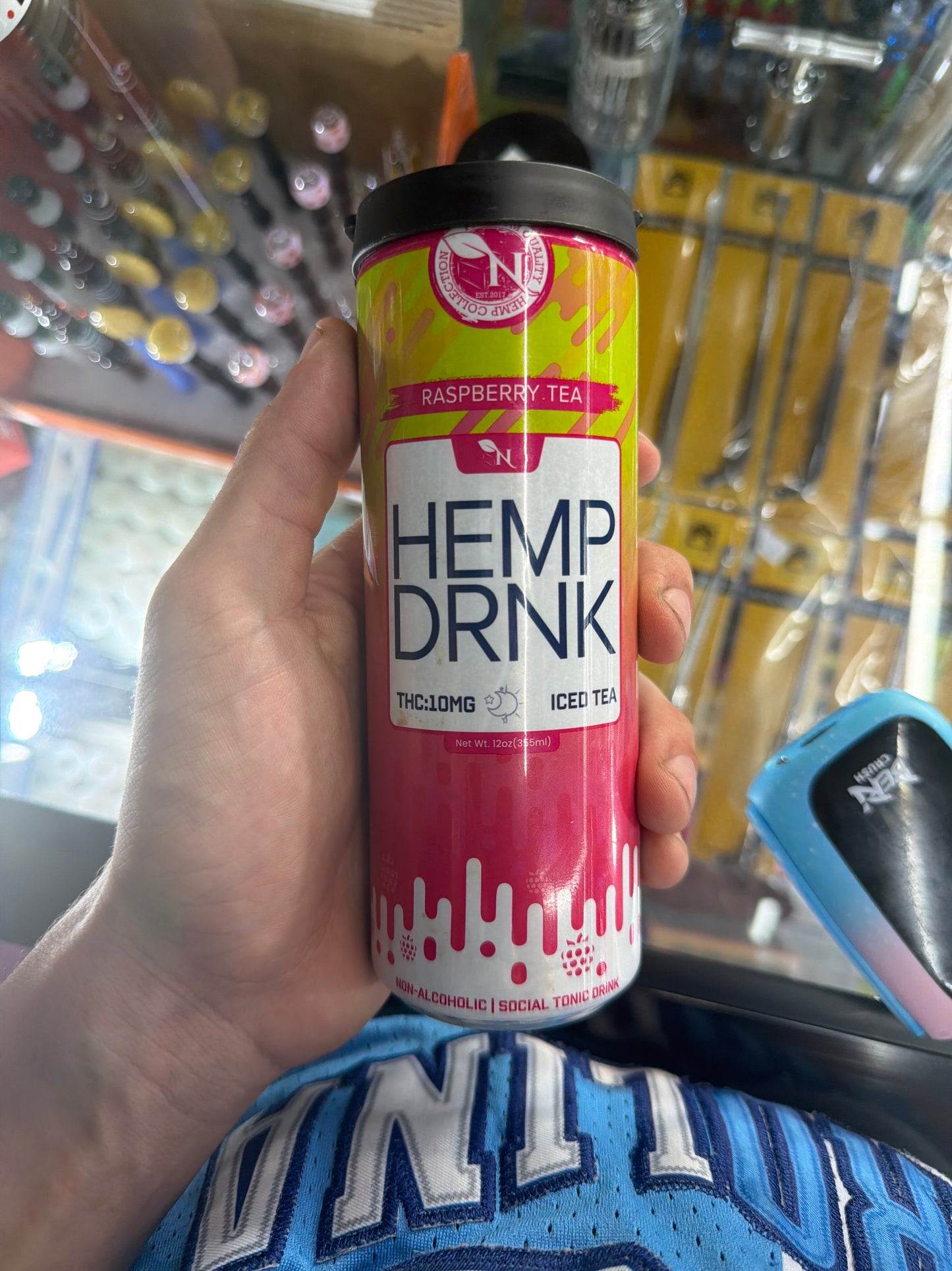 Hemp Collection Hemp Drink 10mg Iced Tea Raspberry Tea