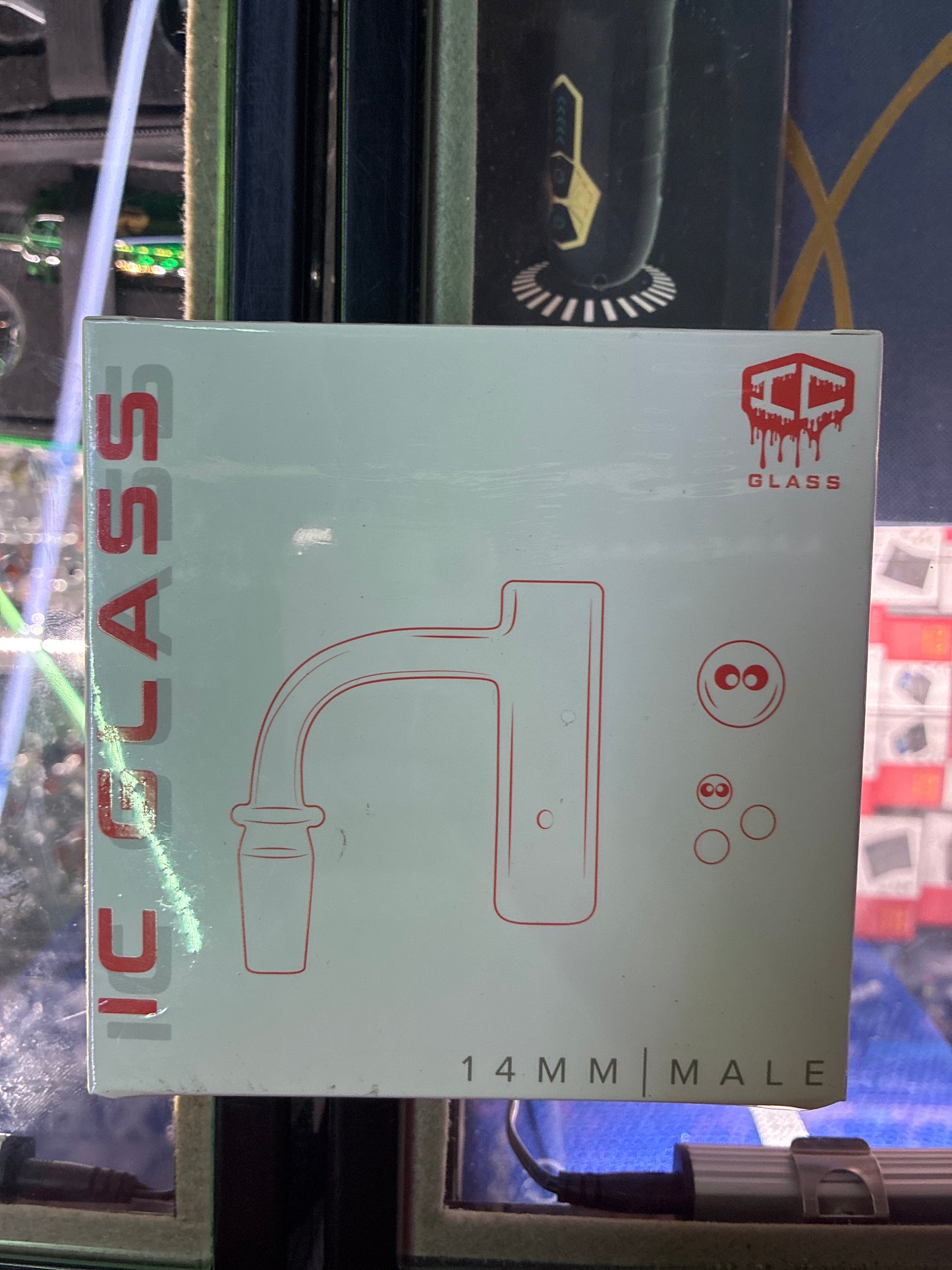 Ic glass bering 14mm male with terp ball catcher