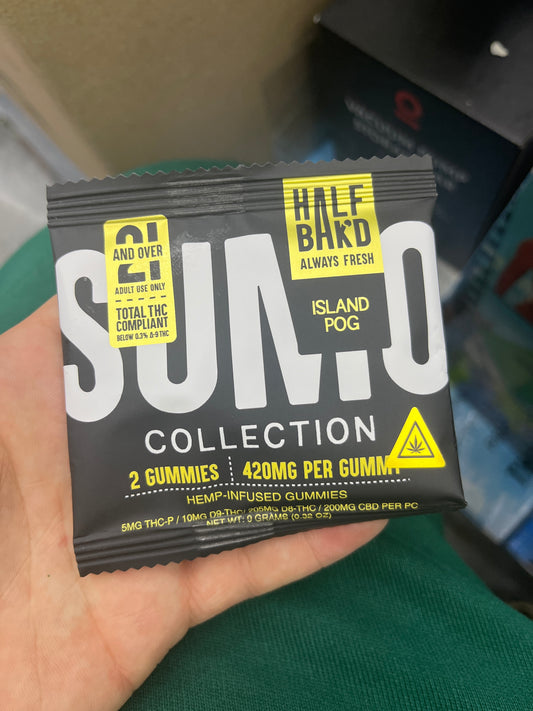 Half bakd always fresh thcp gummy 420 mg island pog