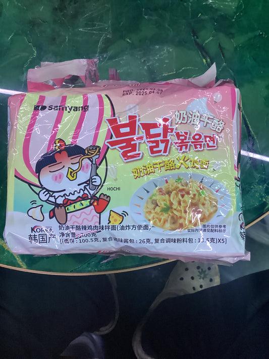 5 pack spicy noodle creamy carbonara