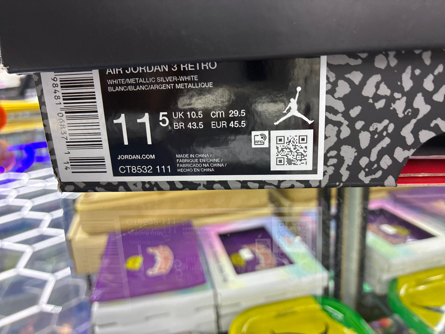 Air Jordan retro 3 pure money size 11.5
