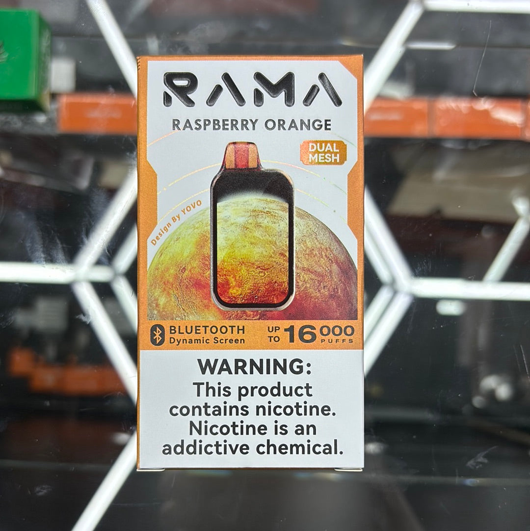 Rama raspberry, orange 16,000 puffs