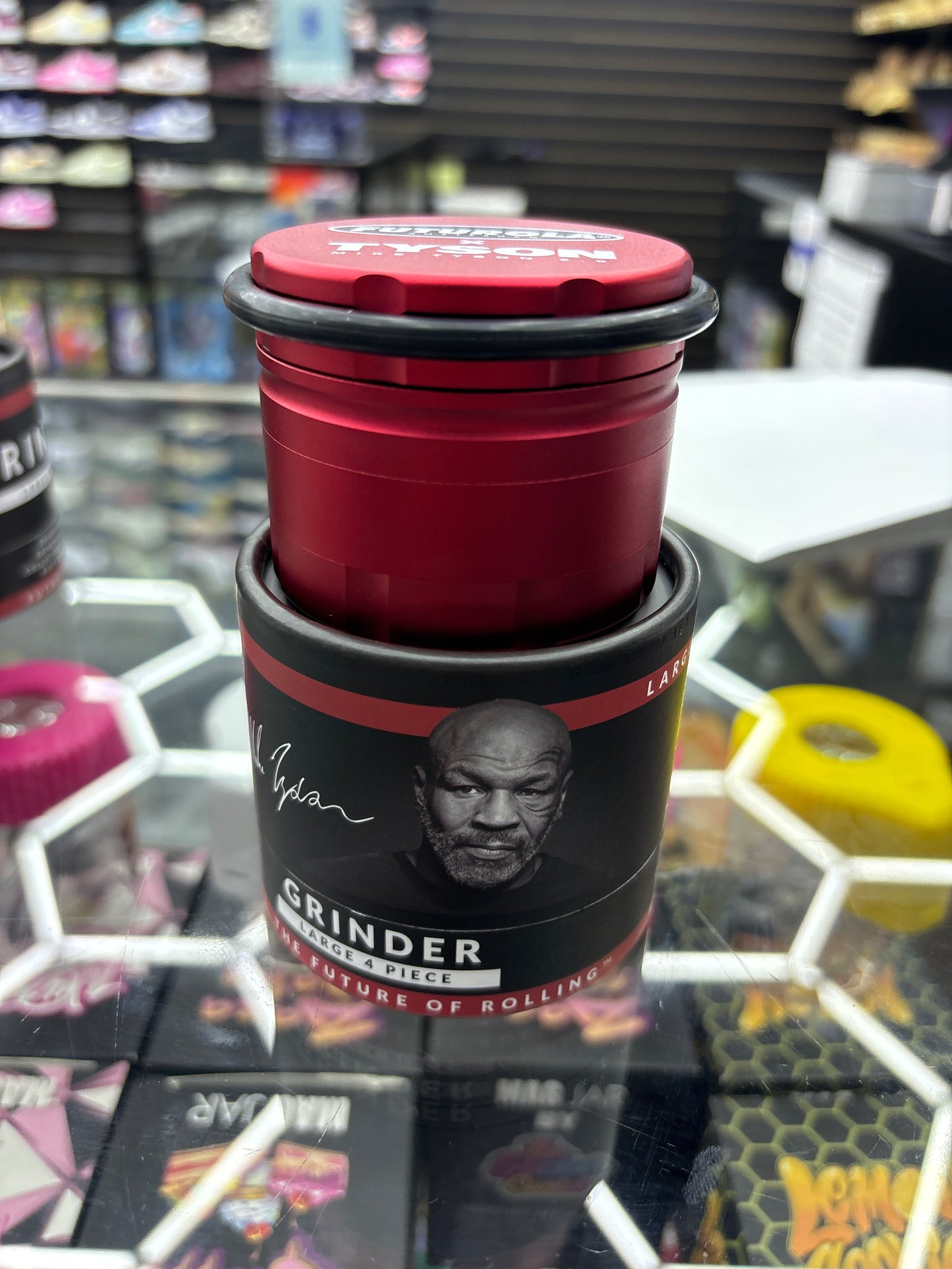 Futurola x Tyson mine Tyson grinder red